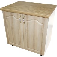 Masca pentru chiuveta cu 2 usi 80 cm Zebra, alb/MDF Sonoma Mustata, cu blat Artar 80 x 85 x 60 Masca pentru chiuveta cu 2 usi 80 cm Zebra, alb/MDF Sonoma Mustata, cu blat Artar 80 x 85 x 60